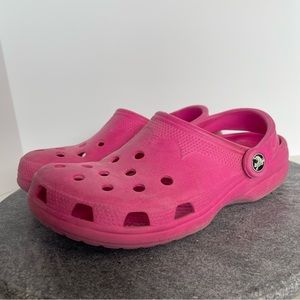 Crocs Hot Pink Clogs Waterproof Shoes Classic 6 7